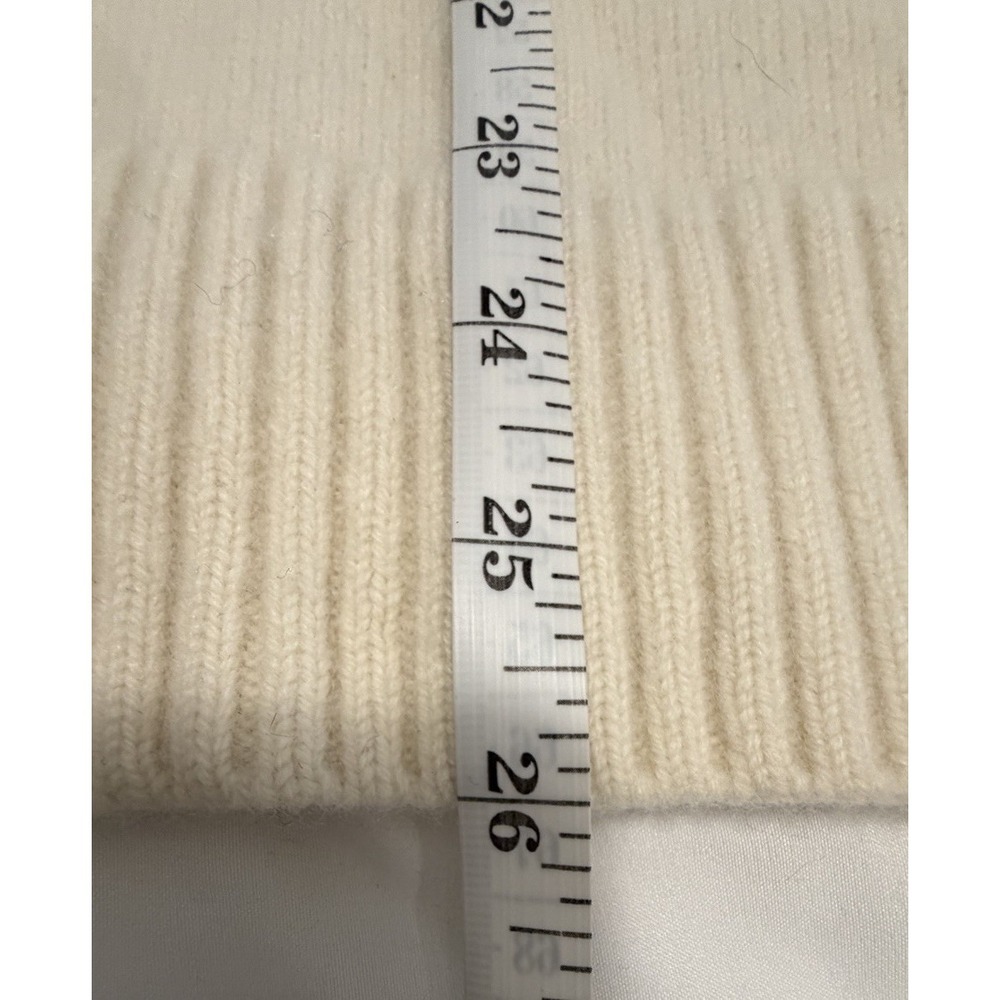 Alps & Meters Men's High West Guide Sweater Ivory Merino Wool Corduroy 1/4 Zip L - Picture 12 of 13